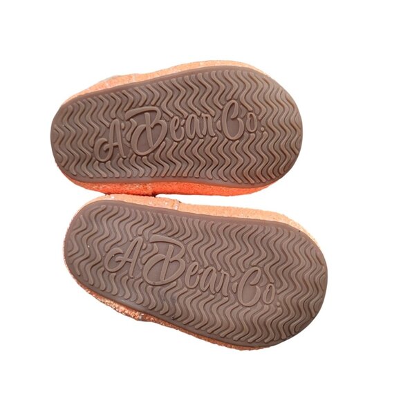 A Bear Co Toddler Size 3 Neon Orange Glitter T-Strap Flats - Picture 10 of 12